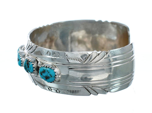 Native American Navajo Turquoise Sterling Silver Cuff Bracelet NN20174
